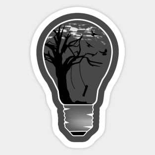 Light Bulb Tree Sticker